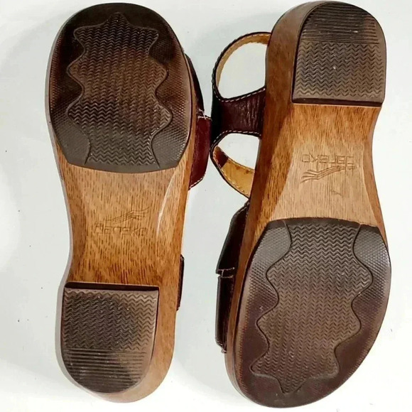 Strappy Open Toe Sandals By Dansko - Women's Comfort Summer BrownShoe 10/10.5 US - Picture 7 of 10